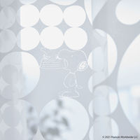 スミノエ PEANUTS セミオーダー レースカーテン チックチック 2400×1940mm ホワイト 1セット(2枚入)（直送品）