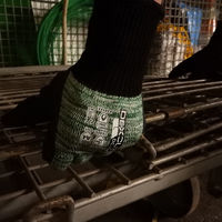 【天然ゴム背抜き手袋】 ウィード DEXCUT 防寒作業用手袋 DE-333 L 1双