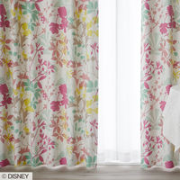 スミノエ DISNEY セミオーダー カーテン ミッキー カーニバル 2800×1550mm ライトブルーグリーン １セット(2枚入)（直送品）