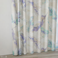 スミノエ DISNEY セミオーダー カーテン ミッキー フラン 1300×1300mm ブルーグリーン １セット(2枚入)（直送品）