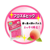 Clesh（クレシュ） キシリトールフロス＆ピック ピーチミントフレーバー １セット（50本入×２個） デンタルフロス