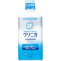 クリニカアドバンテージ デンタルリンス すっきりタイプ アルコール 450mL 殺菌 虫歯予防 マウスウォッシュ 1セット（2本）ライオン