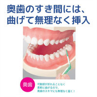 GUM(ガム) 曲がる ソフトピック 歯間ブラシ やわらか ゴムタイプ ケース付き (サイズ:SSS~S 細いタイプ) 40本入