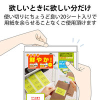 ラベルシール 宛名シール 18面 インクジェット専用紙 ラベル枚数：360枚 EDT-TI18 エレコム 1セット（20シート入×3個）