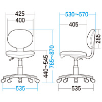 サンワサプライ　スクールチェア　ブルー　SNC-E6BL　（直送品）