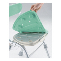 リッチェル 折りたたみシャワーチェアM型 背付H グリーン 47946 1台 23-6248-02-02（直送品）