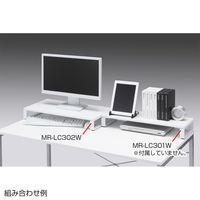サンワサプライ　机上液晶モニタスタンド（D300・白）　MR-LC302W　（直送品）