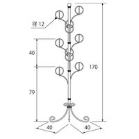 DelSol 帽子ツリー ホワイト　DS-P1708 / WH　（直送品）