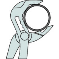 ロブテックス ハイブリッドポンププライヤー　225ｍｍ UU4150 1丁