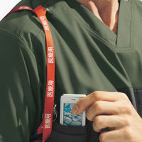 フォーク スクラブ セージグリーン×ガンメタ S 7040SC-4 1枚　スクラブ