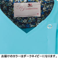 フォーク レディスジップスクラブ Dネイビー LL HI704-17-LL 1枚　スクラブ（直送品）