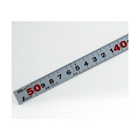 シンワ測定 曲尺平ぴた シルバー 50cm 裏面角目 JIS 10016 1セット(1本×5)