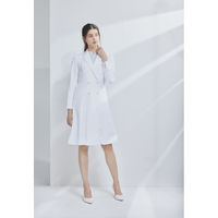 住商モンブラン レディスドクターコート ホワイト M LW101-11 1枚　白衣　ドクターコート（直送品）