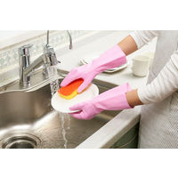 ショーワグローブ ショーワ 塩化ビニール手袋 ナイスハンドミュー中厚手片手左1本 ピンク Mサイズ NHMICK-L 1枚 770-4101（直送品）