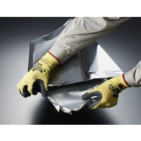 【天然ゴム背抜き手袋】 ショーワグローブ S-TEX 耐切創 KV3-XL ブラック 1双