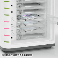 サンワサプライ　スマートホン個別鍵付充電キャビネット（10台収納）　CAI-CAB34W　（直送品）