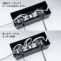サンワサプライ　ケーブル＆タップ収納ボックス　CB-BOXP3BKN2　（直送品）