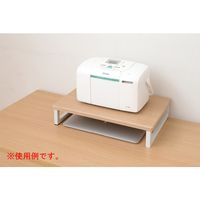 YAMAZENデスク上スタンド 机上台 モニター台 幅390×奥行250×高さ80mmナチュラル/アイボリーDTS-3925(NA/IV)