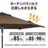 タカショー プッシュアップパラソル2.5mM GSTY-P10M 1本