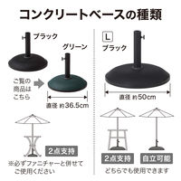 タカショー コンクリートベース グリーン PSB-C11G 1台