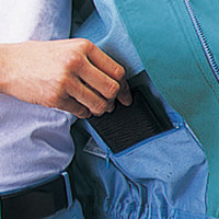 自重堂　制服百科　低発塵製品制電ブルゾン　ソフトブルー　Ｌ　840（直送品）