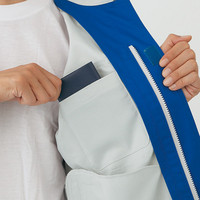 自重堂　制服百科　製品制電ストレッチブルゾン　シルバー　ＬＬ　81600（直送品）