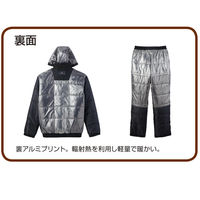 自重堂　制服百科　防寒ブルゾン（フード付）　ブラック　ＬＬ　48480（直送品）