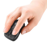 ワイヤレスマウス　無線　Bluetooth　3ボタン　超小型サイズ　ブルーLED　MA-BTBL27BK　サンワサプライ　1個