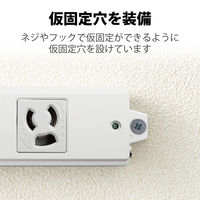 延長コード 電源タップ 二重構造 3m 3ピン 6個口 雷ガード 磁石付 抜け止め T-WRMK3630LG/RS エレコム 1個
