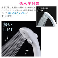 カクダイ ガオナ シャワーヘッド 手元ストップ 節水30% 低水圧対応 一時止水 日本製 GA-FC011 1個