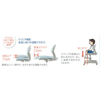 【軒先渡し】コイズミ　ハイブリッドチェア　学習チェア　ネイビーブルー　（直送品）