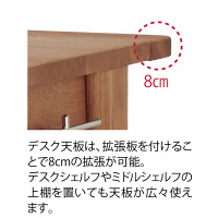 【軒先渡し】コイズミ　PREO（プレオ） 100デスク　ナチュラル　幅1000×奥行520（600）×高さ730mm　（直送品）