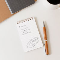 日本ノート　リングメモ　ＳＷ４９Ｃ　Ａ７　茶　10冊　（直送品）