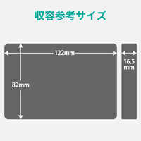 エレコム ポータブルHDDケース セミハード Sサイズ ブラック HDC-SH001BK 1個（直送品）