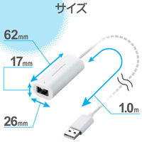 Wiiゲームパッドコンバータ　1ポート　ホワイト　JC-W01UWH　エレコム　（直送品）