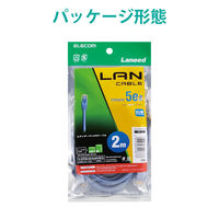 エレコム LANケーブル CAT5E 準拠 2m ブルー LD-CTN/BU2 1個