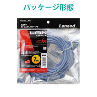 エレコム LANケーブル CAT6 準拠 7m ブルー LD-GPN/BU7 1個（直送品）
