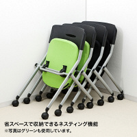 サンワサプライ　ミーティングチェア　SNC-ST6BK　（直送品）