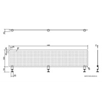 【車上渡し】アールエフヤマカワ メタルデスクトップパネル 幅1400mm用 ホワイト 1台（直送品）
