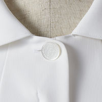 住商モンブラン ローラアシュレイ ナースワンピース 医療白衣 半袖 オフホワイト/アメリブルー S LW403-13（直送品）