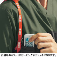 フォーク スクラブ ミリーピンク×ガンメタ L 7040SC-3 1枚　スクラブ