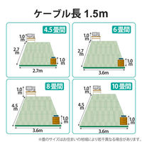 USB充電器 タイプC ケーブル一体型 1.5ｍ 12W ホワイトフェイス MPA-ACC01WF エレコム 1個（直送品）