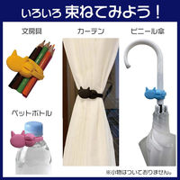 コモライフ シリコン結束バンド 4色組 390447 1セット(4色組)