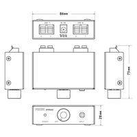 FOSTEX 小型パーソナル・アンプ AP05MK2 1台（直送品）
