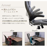 Netforce オフィスチェア 肘付 エグゼクティブチェア 事務椅子 ハイバック ブラウン 1脚（直送品）