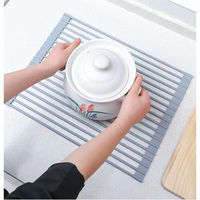 ウィキャン 収納便利シリコン水切り　L　52×34cm WJ-9125 1個（直送品）