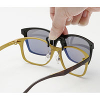 朝日ゴルフ クリップオンサングラス カーキ(グレー+シルバーミラー) GR-008C 1個 (直送品)（直送品）