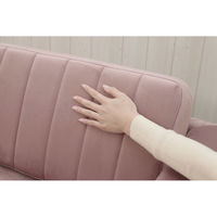 セルタン 大人かわいい コンパクトカウチソファ 幅950mm ピンク A969c-721PIK 1台（直送品）