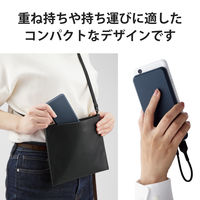 モバイルバッテリー 大容量 USB-C/A 合計最大 15W 10000mAh DE-C38-10000BU エレコム 1個