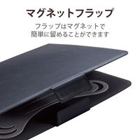 タブレットケース カバー 汎用 7～8.4インチ 手帳型 フリーアングル ブラック TB-08UHGFLBK エレコム 1個